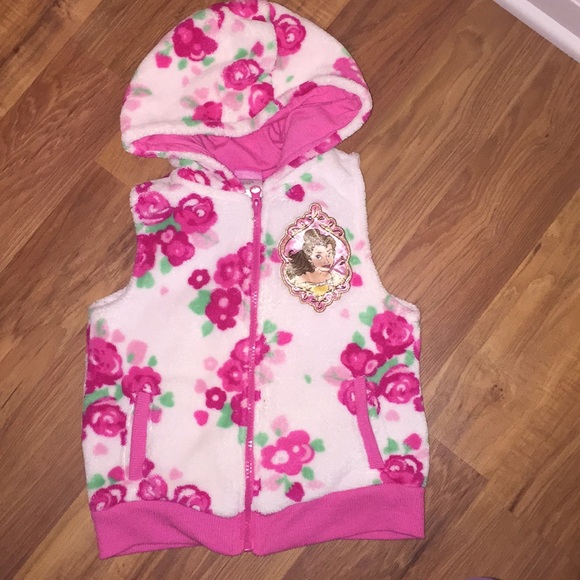 Disney Other - 🎉Host Pick🎉 EUC! Disney Belle Zip-up Hooded Vest